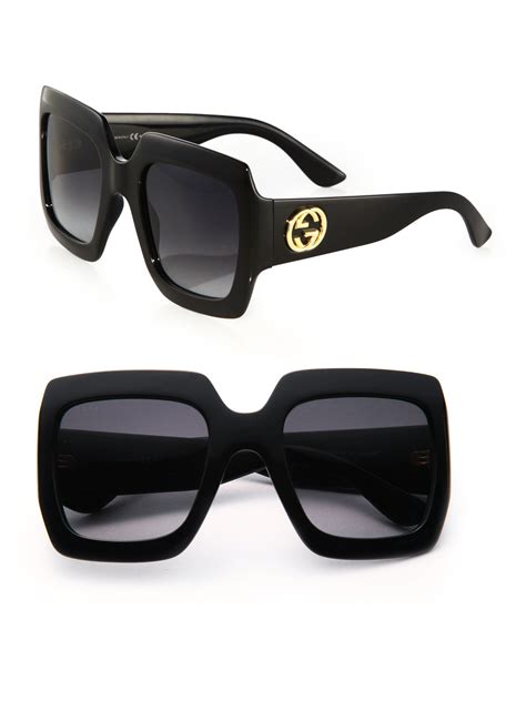 gucci oversized square sunglasses women|gucci women's oversized square sunglasses.